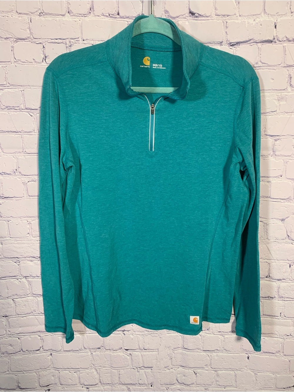 Carhartt Force Womens Quarter Zip Pullover M Layer Outdoor Stretch Lightweight